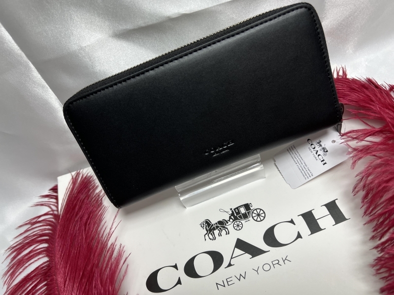 コーチ COACH 長財布 財布 パックマンコラボ黒 フューシャ レザー コーチ×パックマン コラボ レザー プレゼント 新品 未使用 F55736 A149_画像4