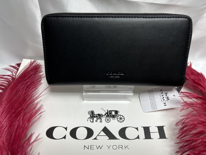 コーチ COACH 長財布 財布 パックマンコラボ黒 フューシャ レザー コーチ×パックマン コラボ レザー プレゼント 新品 未使用 F55736 A149_画像3