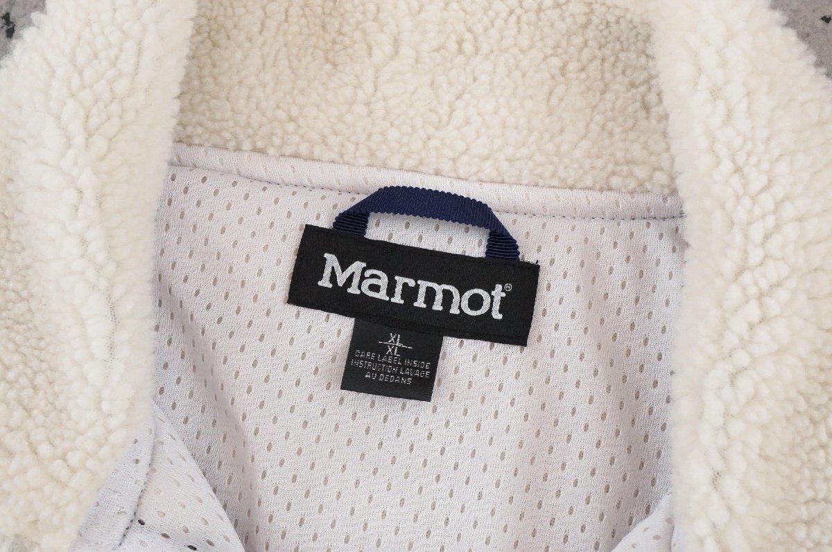 【送料無料】 Marmot マーモット Sheep Fleece Jacket TOMSJL40 シープ フリース ジャケット ホワイト サイズXL_画像5