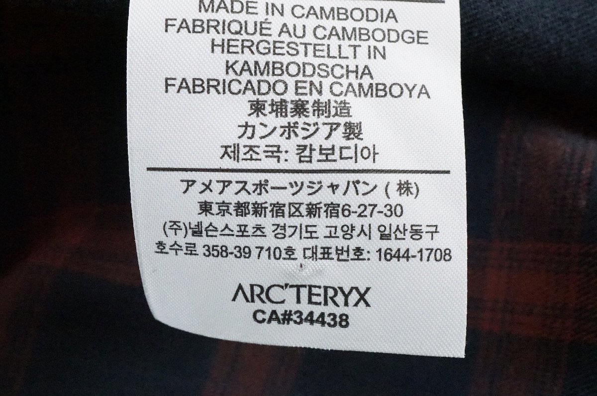 【送料無料】 ARC'TERYX アークテリクス Bernal Shirt LS バーナル LS シャツ サイズM