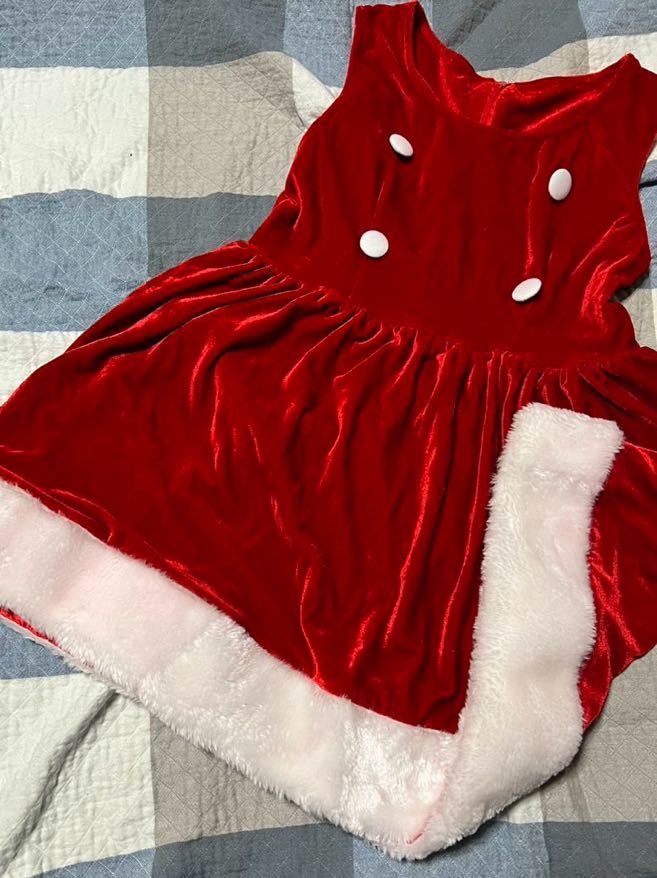 サンタコスチューム　ダッフルコート付き　可愛いドレス　BODYLINE 未使用品　クリスマスに　_画像2