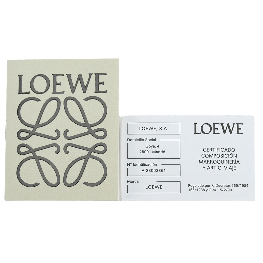 ロエベ LOEWE ビジネスバッグ ブリーフケース リピート アナグラム レザー ブラック 黒 シルバー金具 書類かばん 通勤 メンズ 中古_画像9