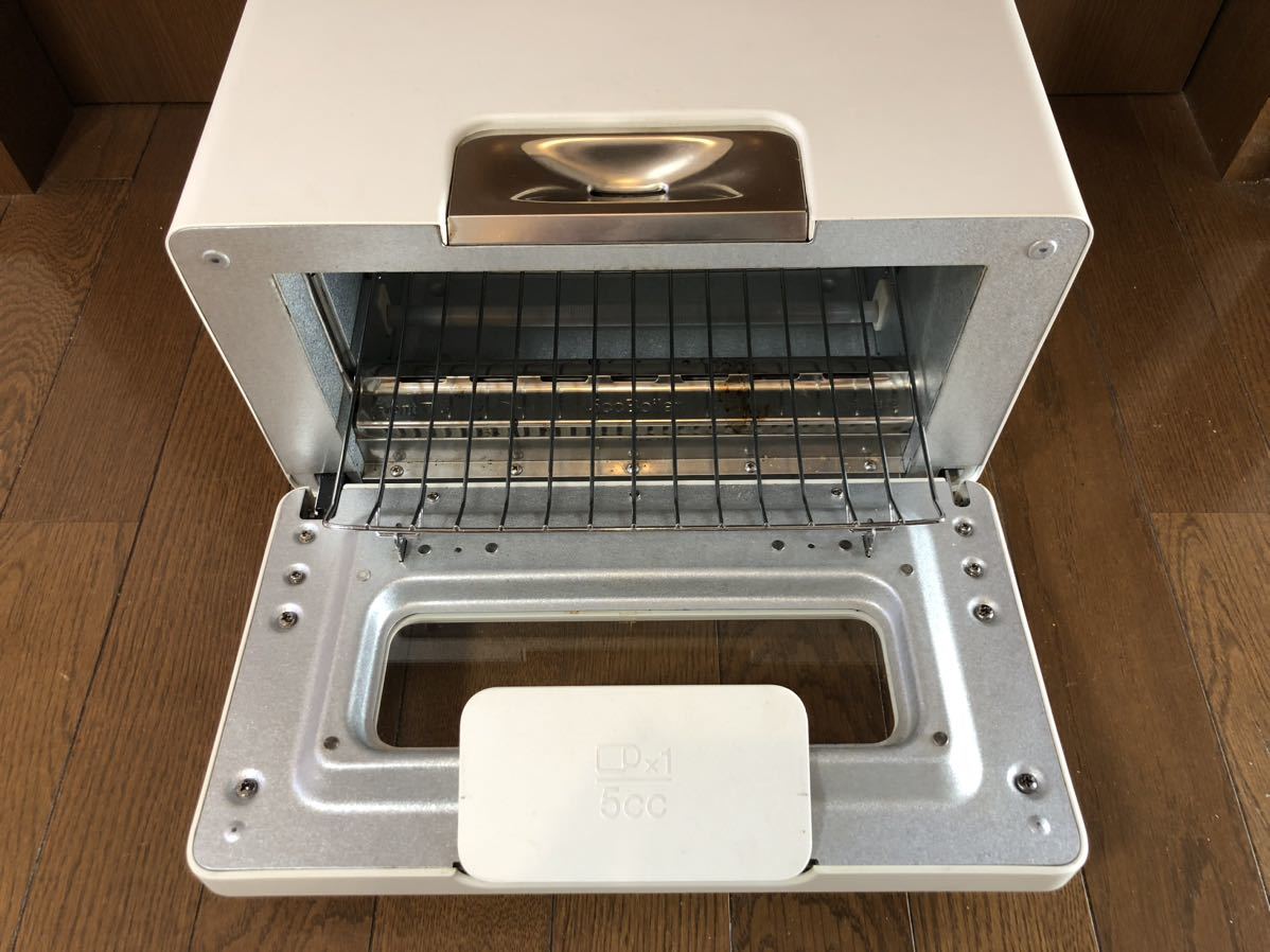 【中古動作品】バルミューダ スチームオーブントースター BALMUDA The Toaster K01E-WS(ホワイト) 2017年製　アルコール清掃済み_画像3