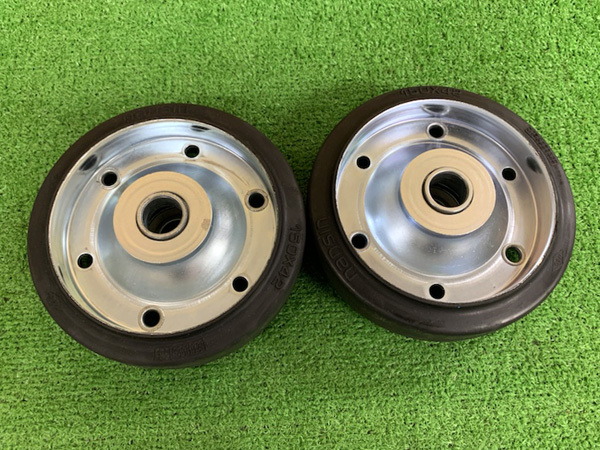 【未使用品】ナンシン/nansin　キャスター(車輪のみ)　VS-150(径φ150×幅42mm)　2個セット(複数在庫あり)　e657_画像1