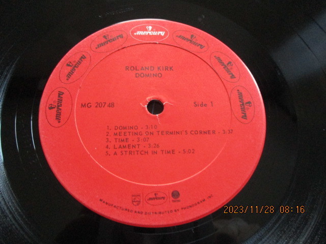 LP USA盤 DOMINO / ROLAND KIRK 　　MERCURY hi-fidelity MG 20748_画像5