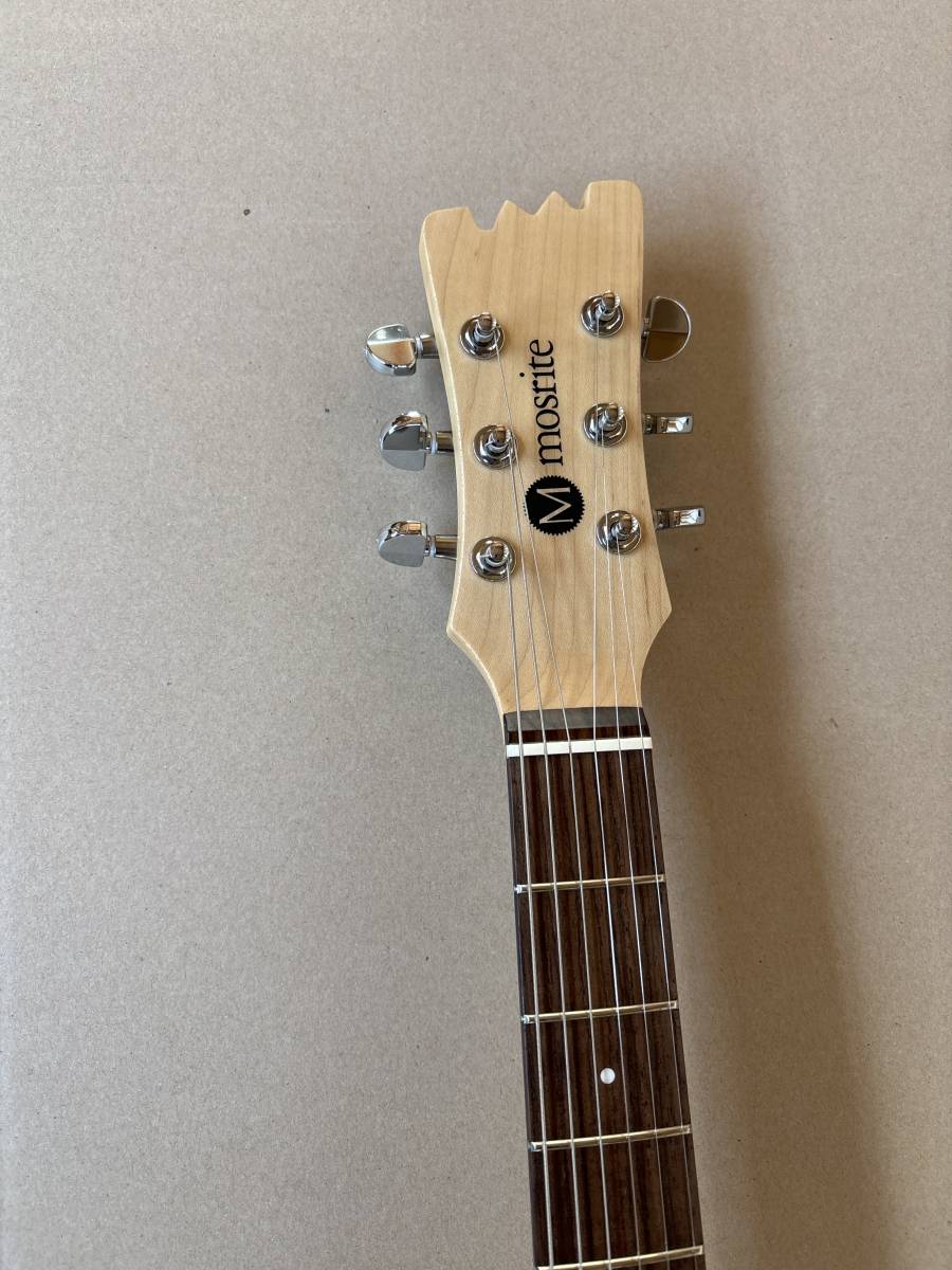 Y1230 モズライト エレキギター メイプル ローズウッド バスウッド ギター本体 未使用品 塗装済み_画像5