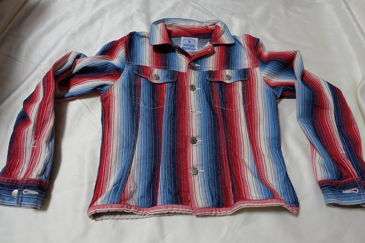 ** ultra rare goods Wrangler Lady's Vintage manner shirt used beautiful goods s**