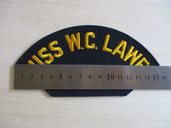 【送料無料】アメリカ海軍USS W.C. Lawe DD-763パッチ刺繍ワッペン/AIRCRAFT CARRIER CAP patchネイビーNAVY米海軍USN米軍HAT INSIGNIA M3_画像8