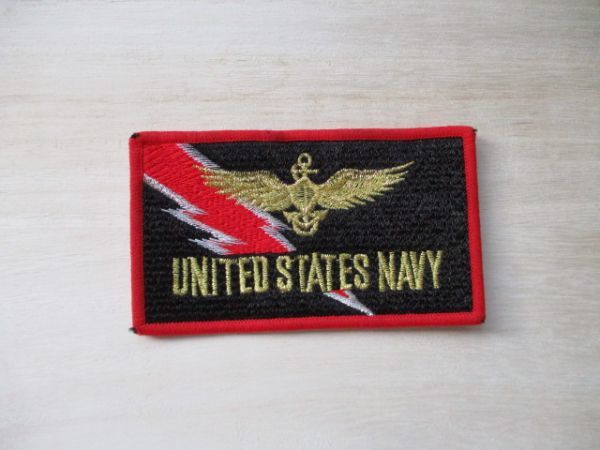 【送料無料】アメリカ海軍UNITED STATES NAVYパッチ ワッペン/USS ENTERPRISEタブpatchネイビーNAVY米海軍USN米軍PILOT CHARGERS M10_画像1