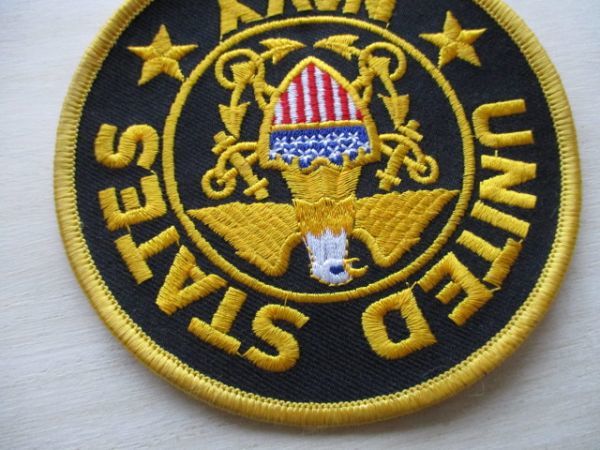 【送料無料】アメリカ海軍UNITED STATES NAVYパッチ刺繍ワッペン/イーグルLOGO白頭鷲PATCHネイビーNAVY米海軍USN米軍USミリタリー M44_画像3