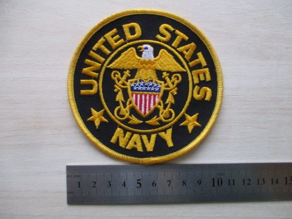 【送料無料】アメリカ海軍UNITED STATES NAVYパッチ刺繍ワッペン/イーグルLOGO白頭鷲PATCHネイビーNAVY米海軍USN米軍USミリタリー M44_画像8