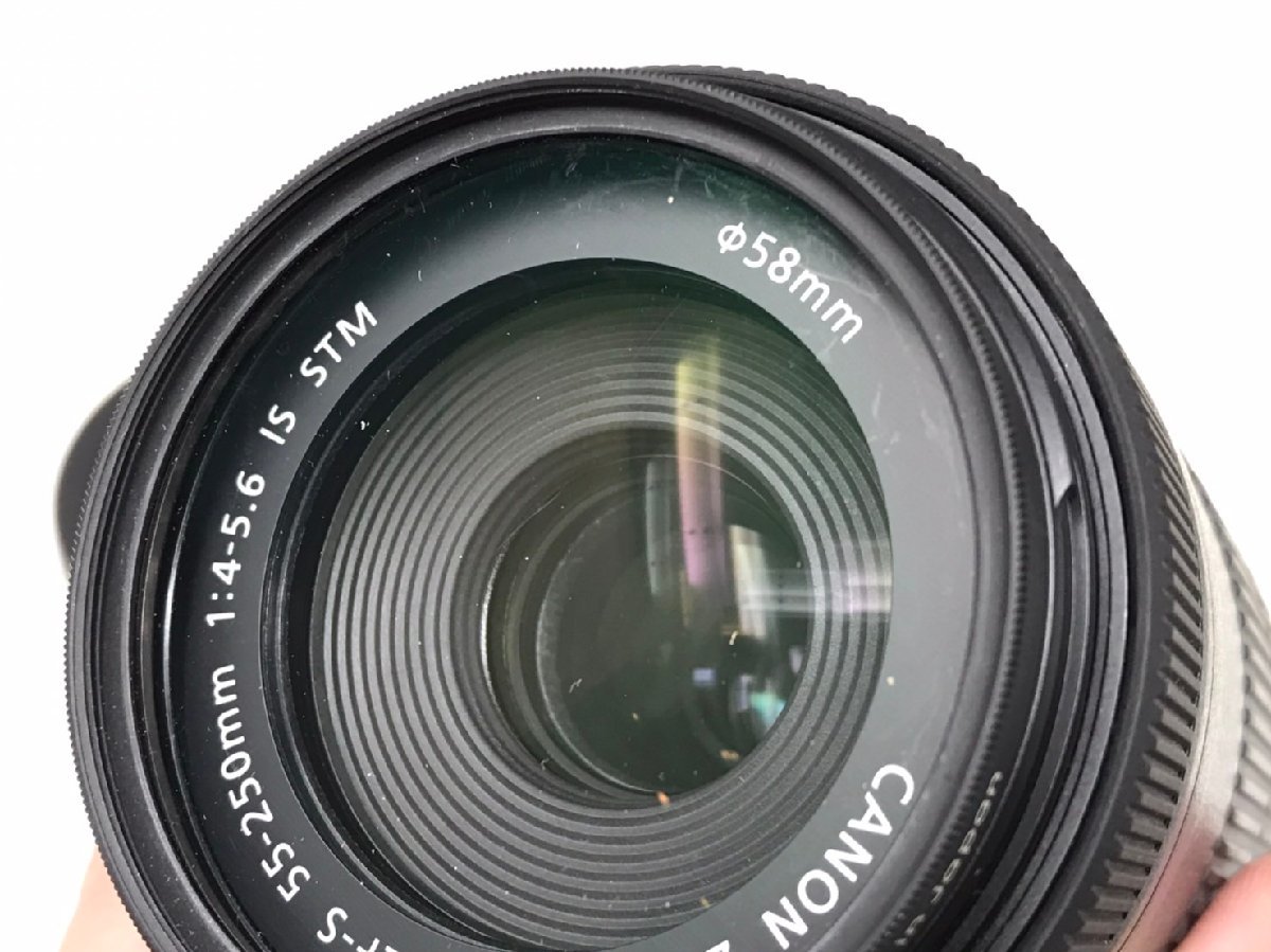 ◆Canon EOS Kiss X9,EFS 55-250mm,EFS 18-55mm,ダブルレンズキット デジタル一眼レフカメラ 付属品付き 中古◆9567★_画像9