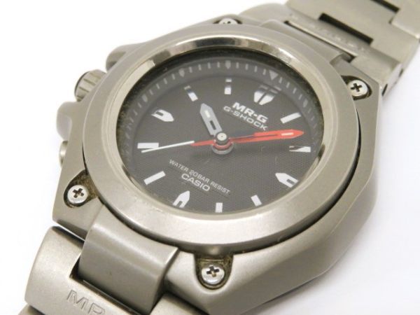 ♪hauu2212-1 102 CASIO カシオ G-SHOCK Gショック MRG-120T クォーツ QZ チタン 腕時計 メンズウォッチ 現状品_画像2