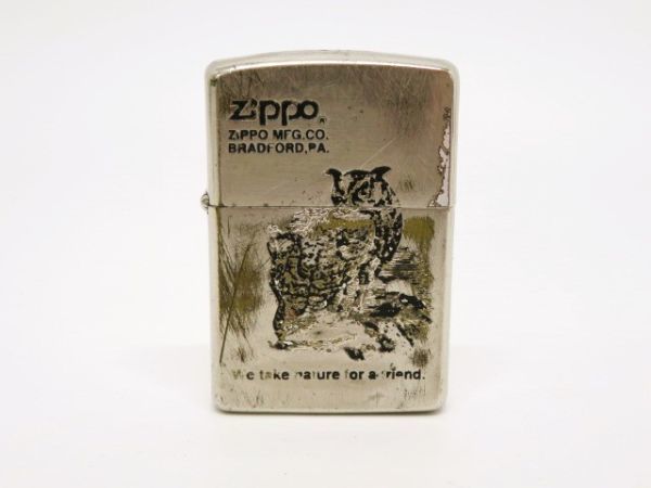 ♪hauu2250-2 532 ZIPPO ジッポライター U.S NAVY USN / MFG.CO. BRADFORD.PA. フクロウ オイルライター 喫煙具 2点 まとめて_画像5