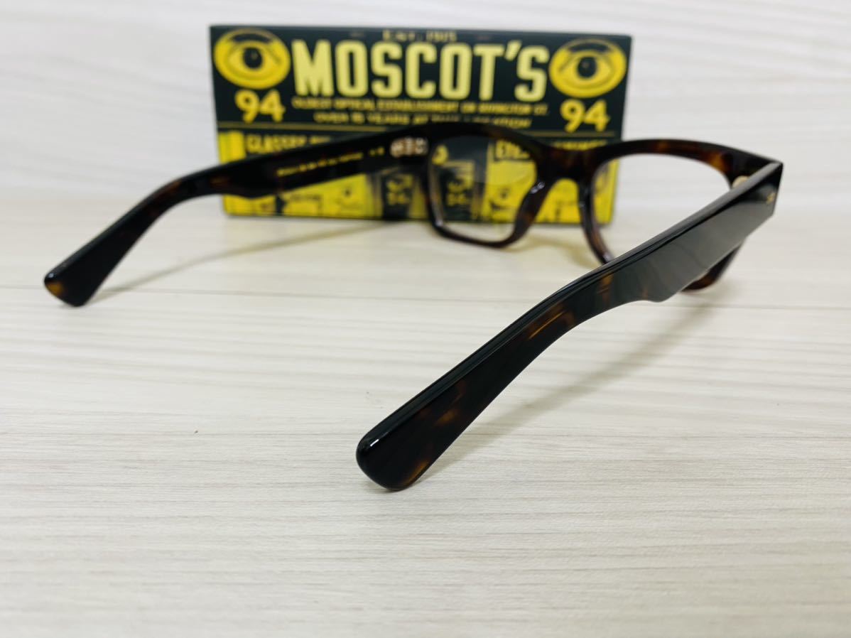 MOSCOT モスコット★鼈甲柄 メガネフレーム★ZOGAN★伊達眼鏡 ウェリントン 未使用 美品_画像5