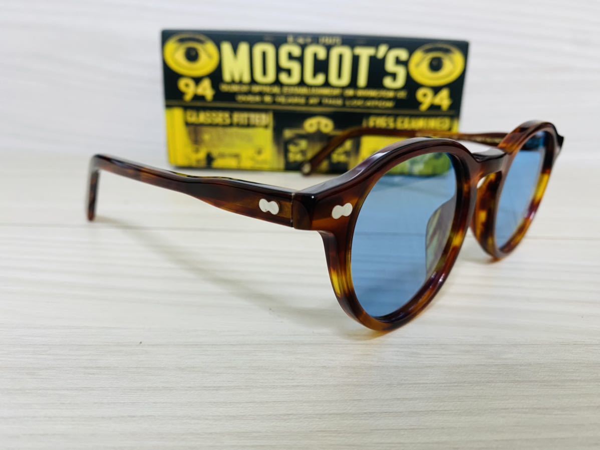 MOSCOT モスコット★ミルゼン★サングラス★MILTZEN★伊達眼鏡★鼈甲柄 ブロンド 人気 ボストン ウェリントン 未使用 美品_画像3