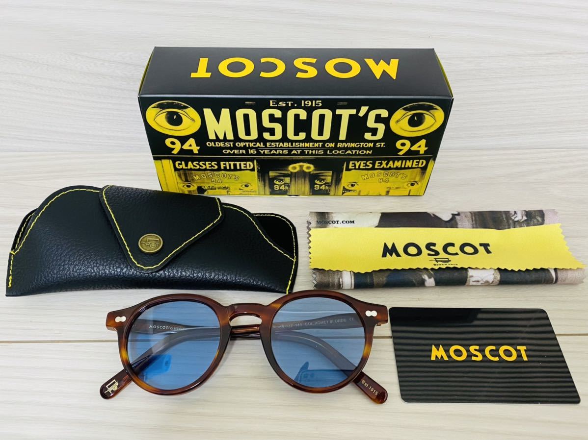 MOSCOT モスコット★ミルゼン★サングラス★MILTZEN★伊達眼鏡★鼈甲柄 ブロンド 人気 ボストン ウェリントン 未使用 美品_画像8