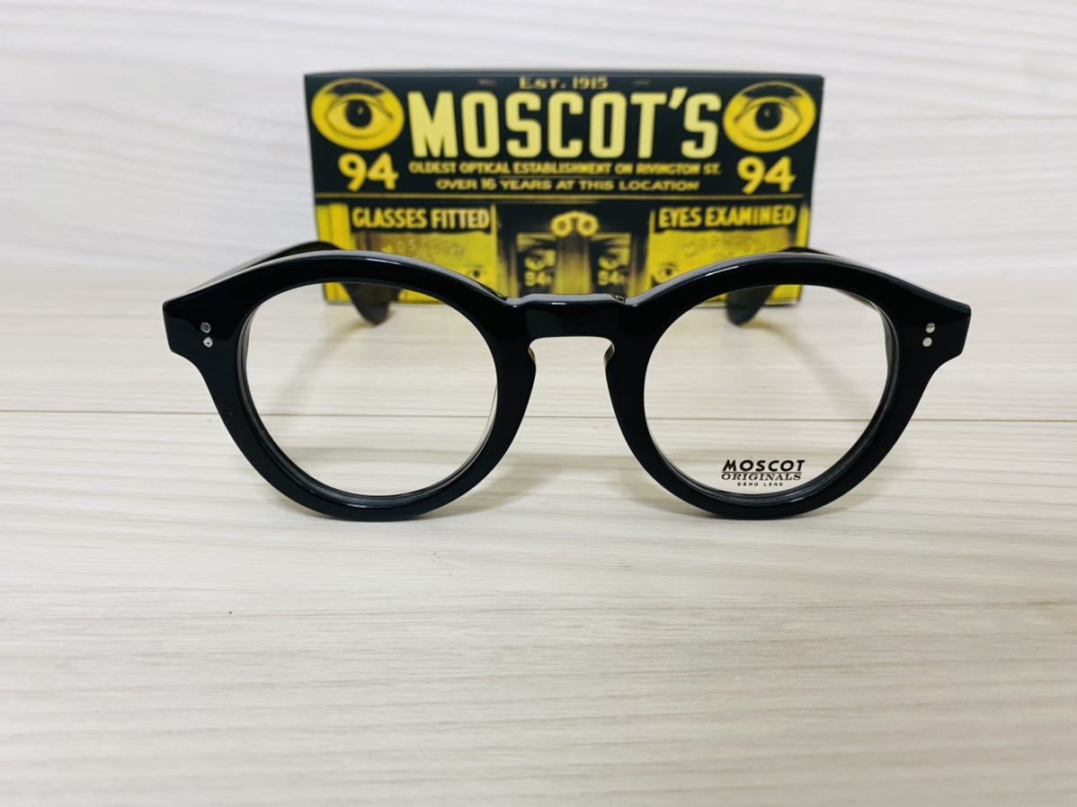 MOSCOT モスコット★メガネフレーム★KEPPE★伊達眼鏡 ラウンド ボストン 黒縁 未使用 美品_画像1