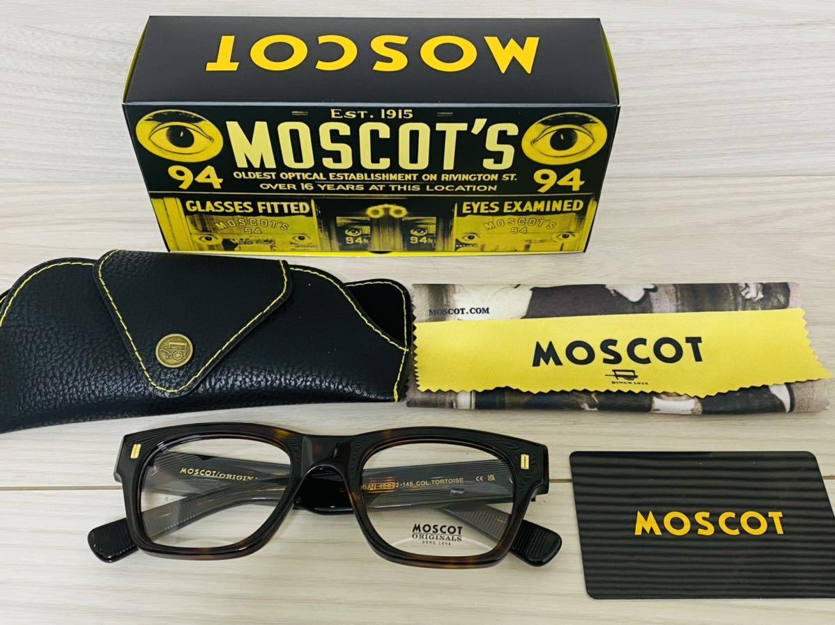 MOSCOT★モスコット★メガネフレーム★ZOGAN★ 伊達眼鏡 スクエア 鼈甲柄 未使用 美品_画像8