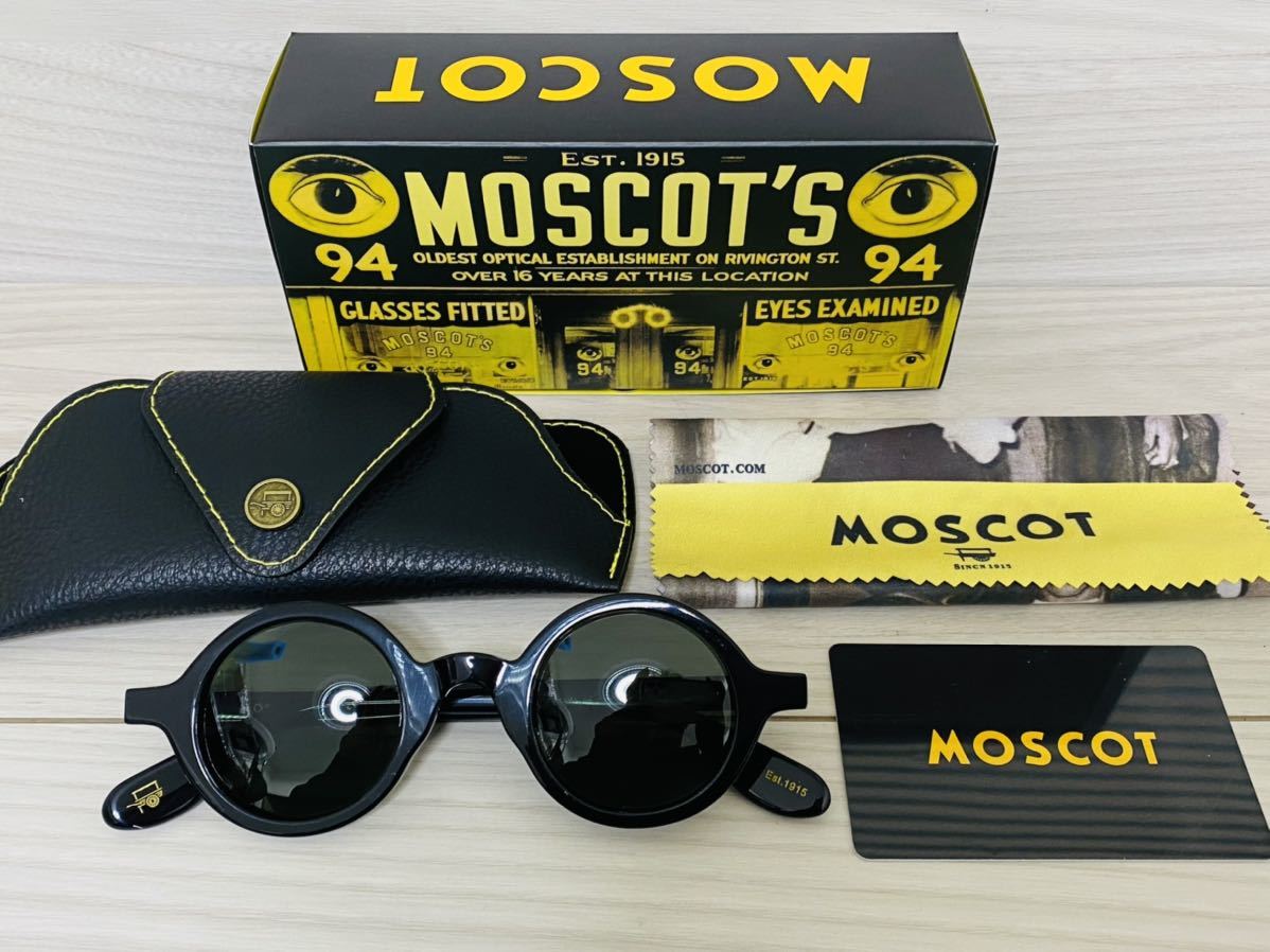 MOSCOT★モスコット サングラス★ZOLMAN★伊達眼鏡 ラウンド ボストン 黒縁 未使用 美品_画像8