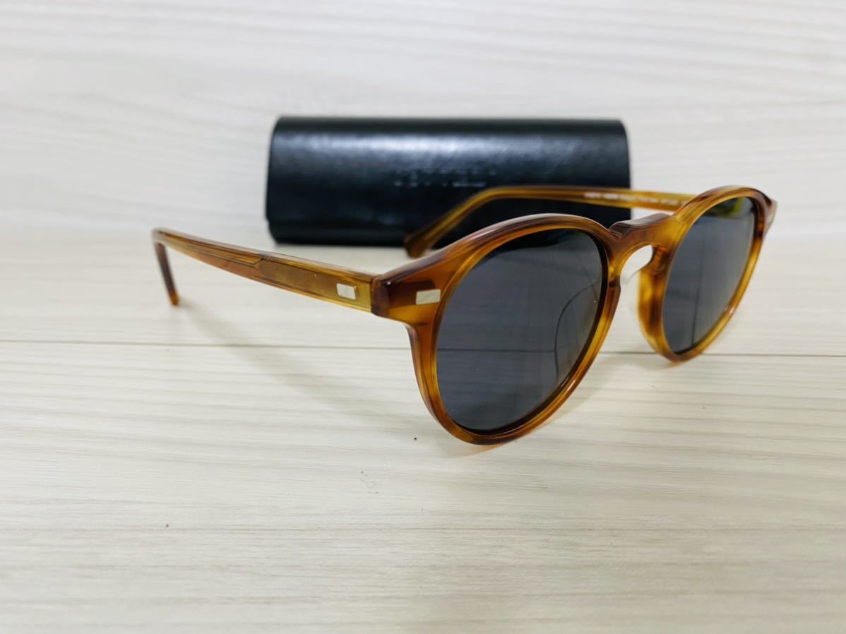 OLIVER PEOPLES オリバーピープルズ サングラス OV5217S 1483R8★Gregory Peck Sun★ウェリントン ブロンド 伊達眼鏡 未使用 美品 _画像3