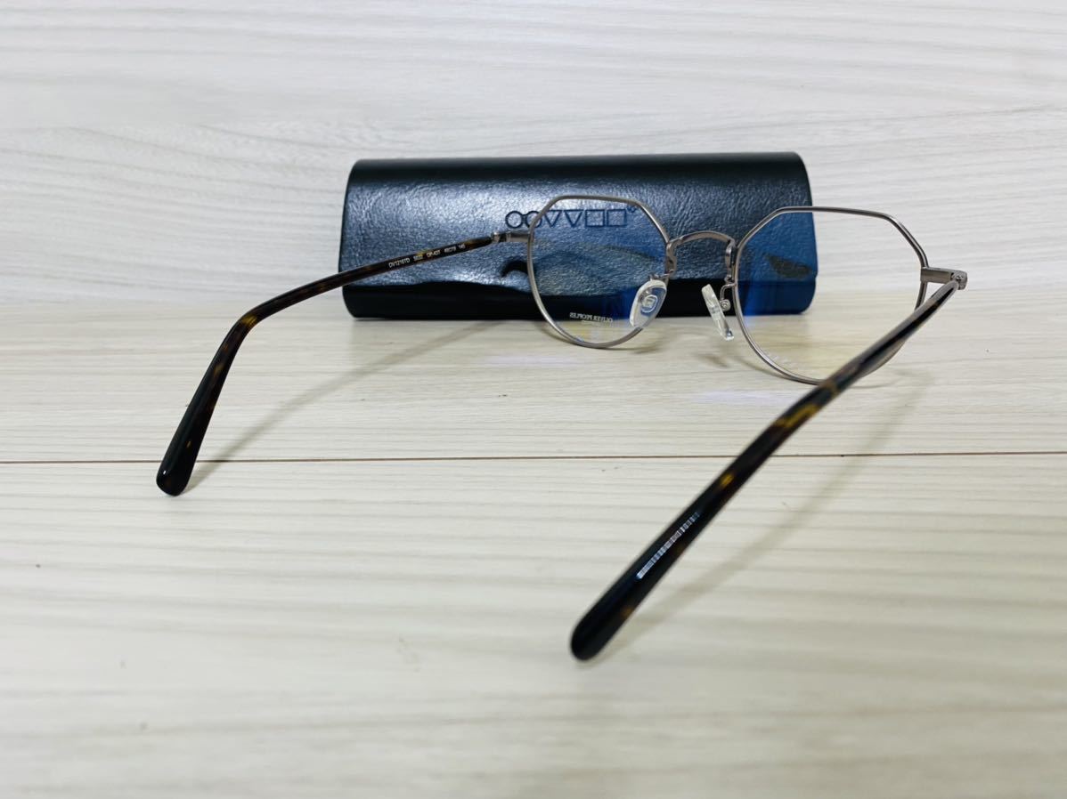 OLIVER PEOPLES オリバーピープルズ 眼鏡フレーム OV1216TD 5032 OP43-T★スクエア シルバー 鼈甲柄 メタルフレーム 未使用 美品_画像5