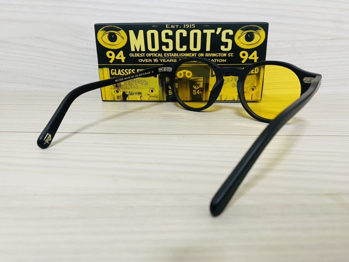 MOSCOT モスコット★ミルゼン★サングラス★MILTZEN★伊達眼鏡★ イエローレンズ 人気 ボストン ウェリントン 未使用 美品_画像5