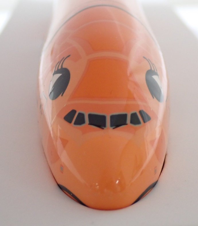 ★未組立 ANA AIRBUS A380 ANA HAWAII FLYING HONU 1/200プラモデル/サンセットオレンジ/3号機/外箱付き/飛行機/模型&1934100001