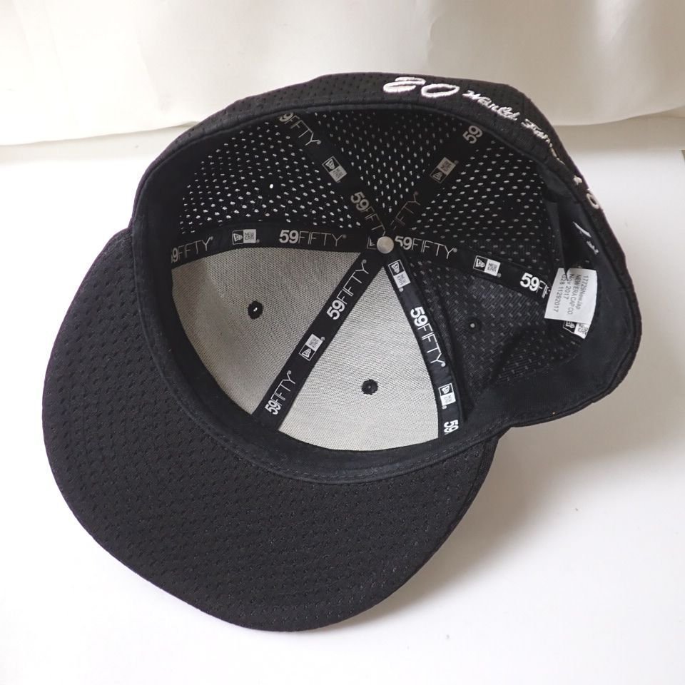 □Supreme/シュプリーム × NEW ERA/ニューエラ メッシュキャップ 7 3/8/頭周り約58cm/ブラック/ボックスロゴ/刺繍/帽子&1929300015_画像6