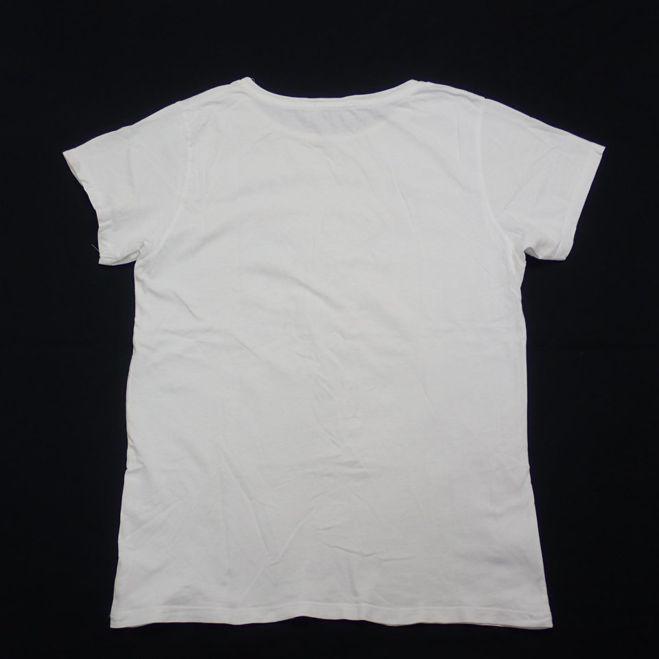 □Maison Kitsune/メゾンキツネ キツネ柄 半袖Tシャツ メンズM/オフホワイト/コットン100%/クルーネック&1932300028_画像2