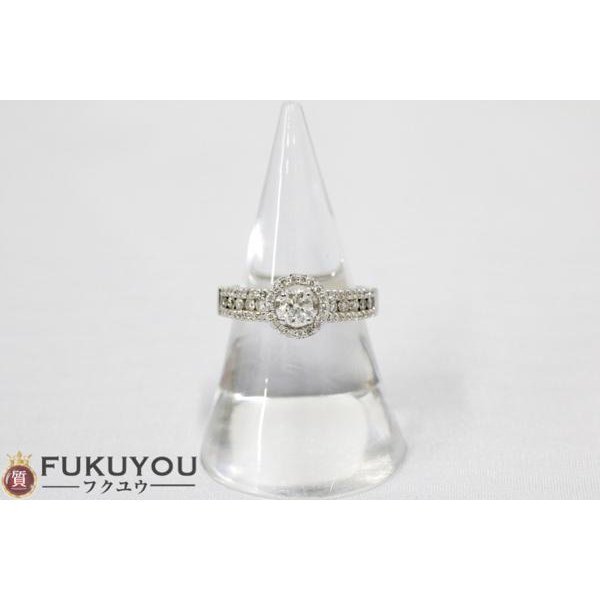 2024年おすすめのアイテム満載 K18WG ホワイトゴールドダイヤモンドリング 0.28ct/0.45ct 5.3g 12号 指輪 ホワイトゴールド