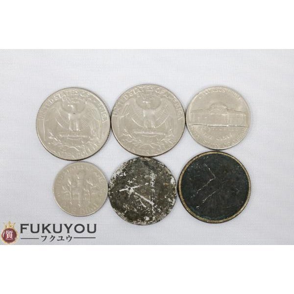 外貨古銭セット ２ヵ国 6枚 24.7g 硬貨 小銭 コイン_画像2
