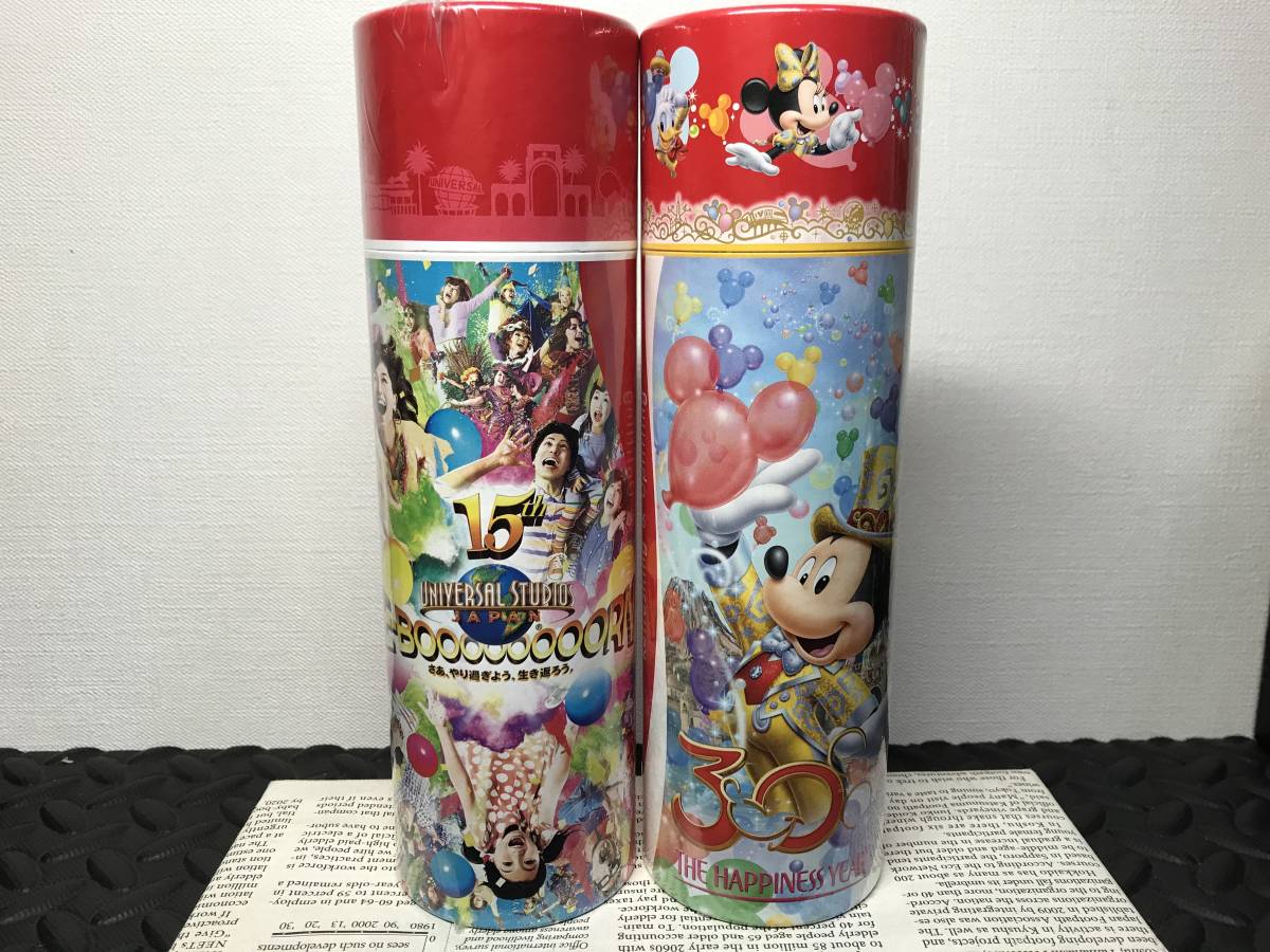 レア コカコーラ Coca-Cola 記念ボトル ユニバーサルスタジオジャパン USJ 15周年 / 東京ディズニーランド TDL 30周年記念 2本セット_画像1