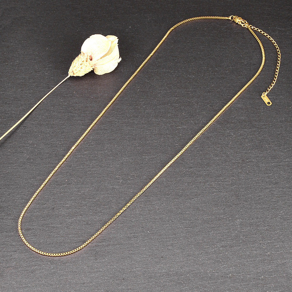 Gold necklace 18k印字あり k18 ゴールド ネックレス 18k gp 金 ネックレス レディース １円スタート 管理番号320_画像3