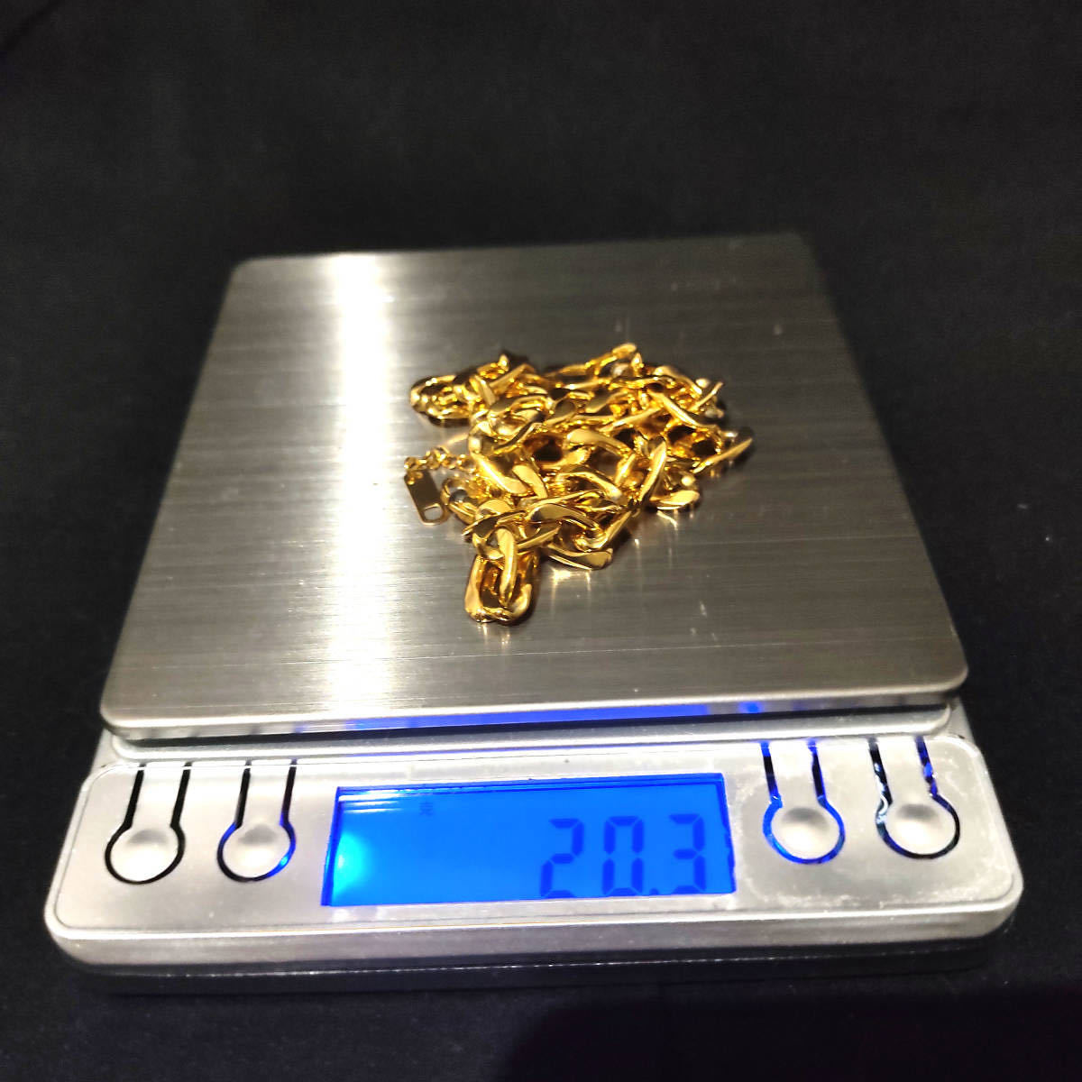 18k gp Gold Plated ネックレス ゴールド メンズ レディース 総重量20.3g 18k 刻印あり No315_画像3