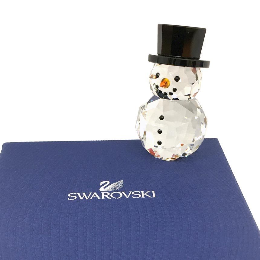 SWAROVSKI スワロフスキー Snowman with Hat スノーマンとハット 5135852 雪だるま フィギュリン フィギュア オブジェ aq4141