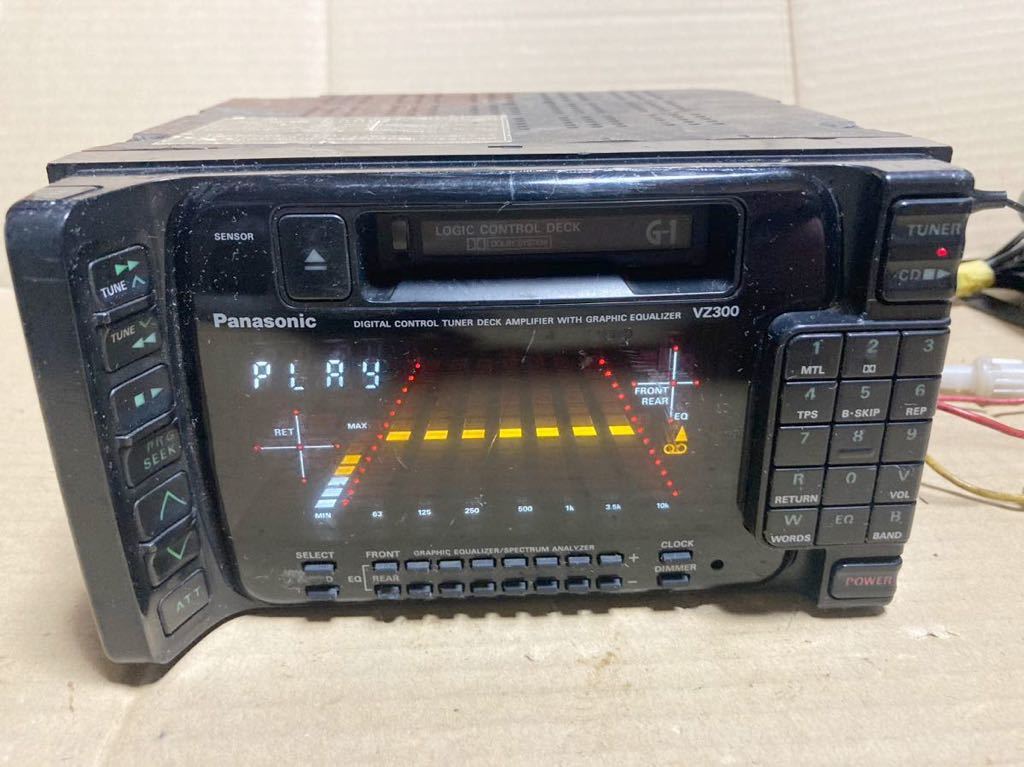 パナソニック CQ-VZ300 カセットデッキ テープ 当時物 動作OK パナソニック CQ-VZ300 カセットデッキ テープ 当時物 動作OK