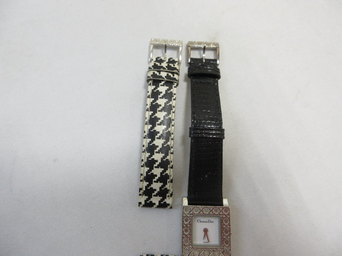 クリスチャン ディオール Dior ラ パリジェンヌ レディース 腕時計 D60-109 ホワイト 文字盤 アナログ クォーツ_画像5
