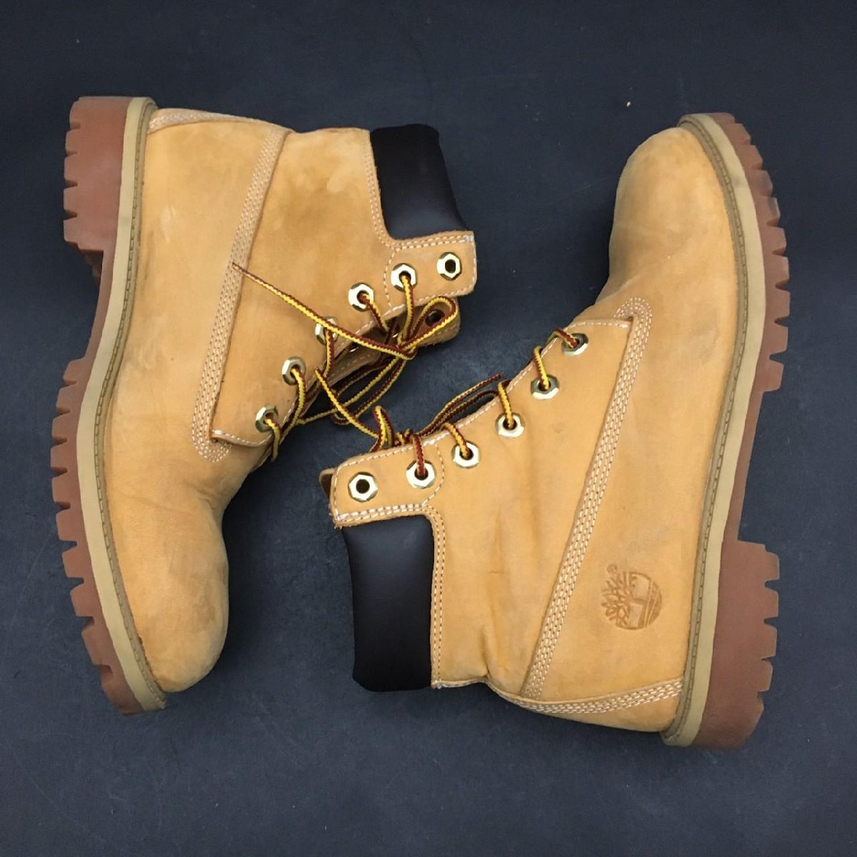 FG0928-52-3 Timberland ティンバーランド ブーツ レ－スアップブーツ ウィート 23.5cm レディース 80サイズ_画像4