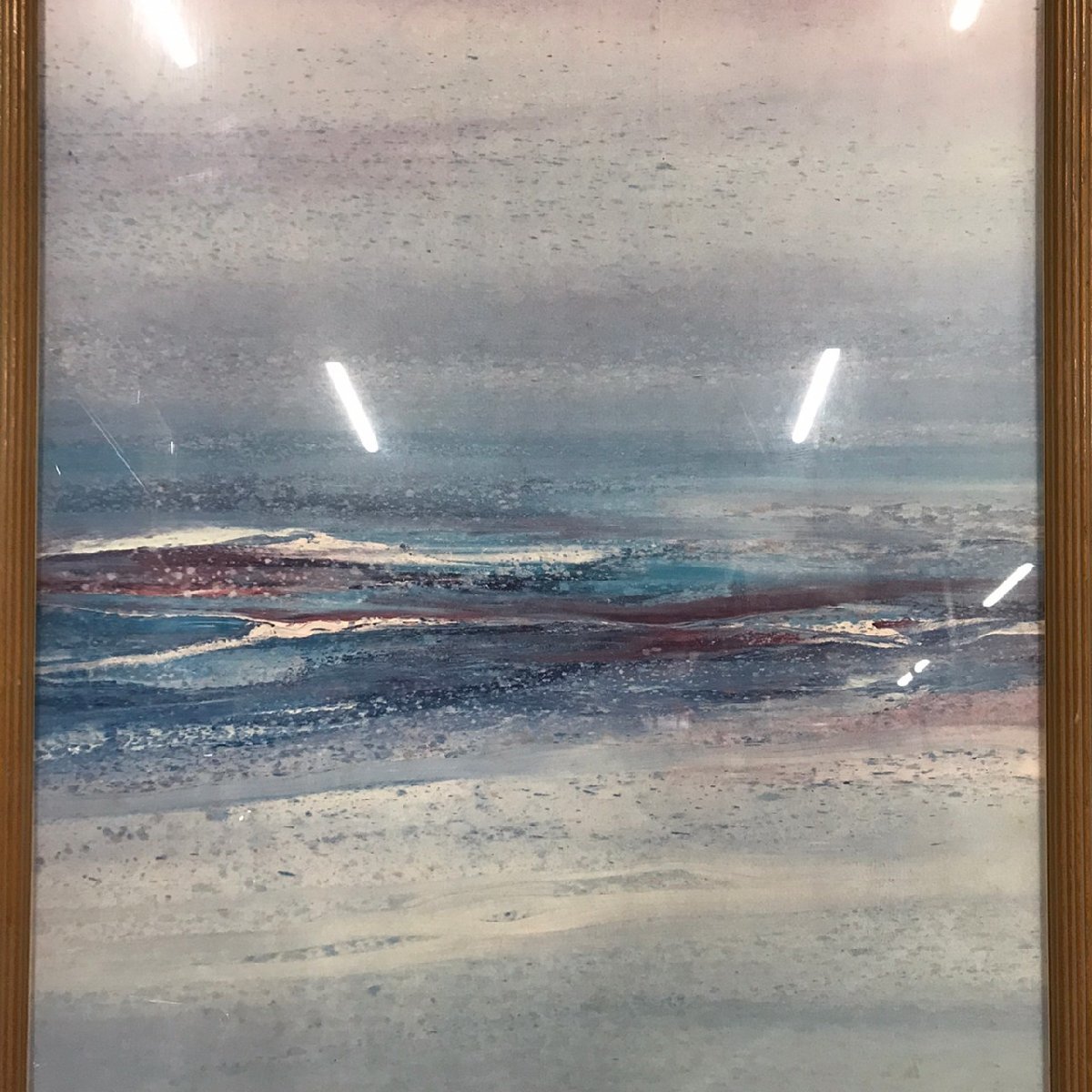 FG0926-24-3-3 [ copy ] DEWEY REFLECTED SEA TRIPTYCH MY ART amount sea wave amount 108.×62cm×2cm 200 size 
