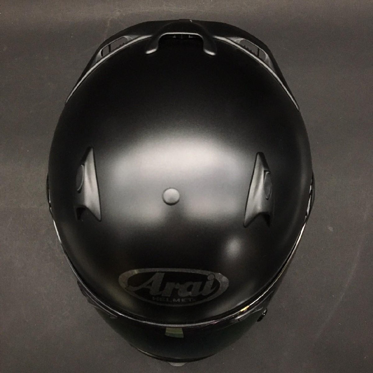 FG0310-65-8-4 Arai アライ SNELL QUANTUM-J 乗車用フルフェイスヘルメット ミラーシールド ブラック×ブルー 黒 青 M/L Ⅲ-10mm 100サイズ_画像3