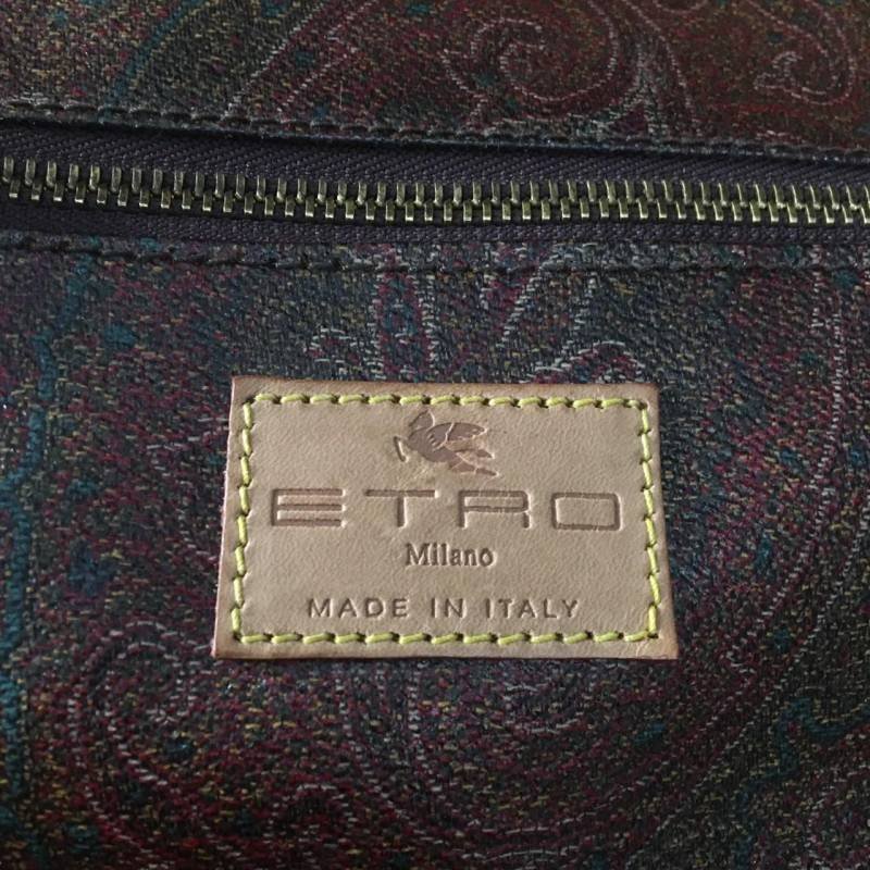 ER1101-7-4 ETRO Milano ボストンバッグ ハンドバッグ エトロ ペイズリー キズ有 N.0950201 50×24×23cm 120サイズ_画像7