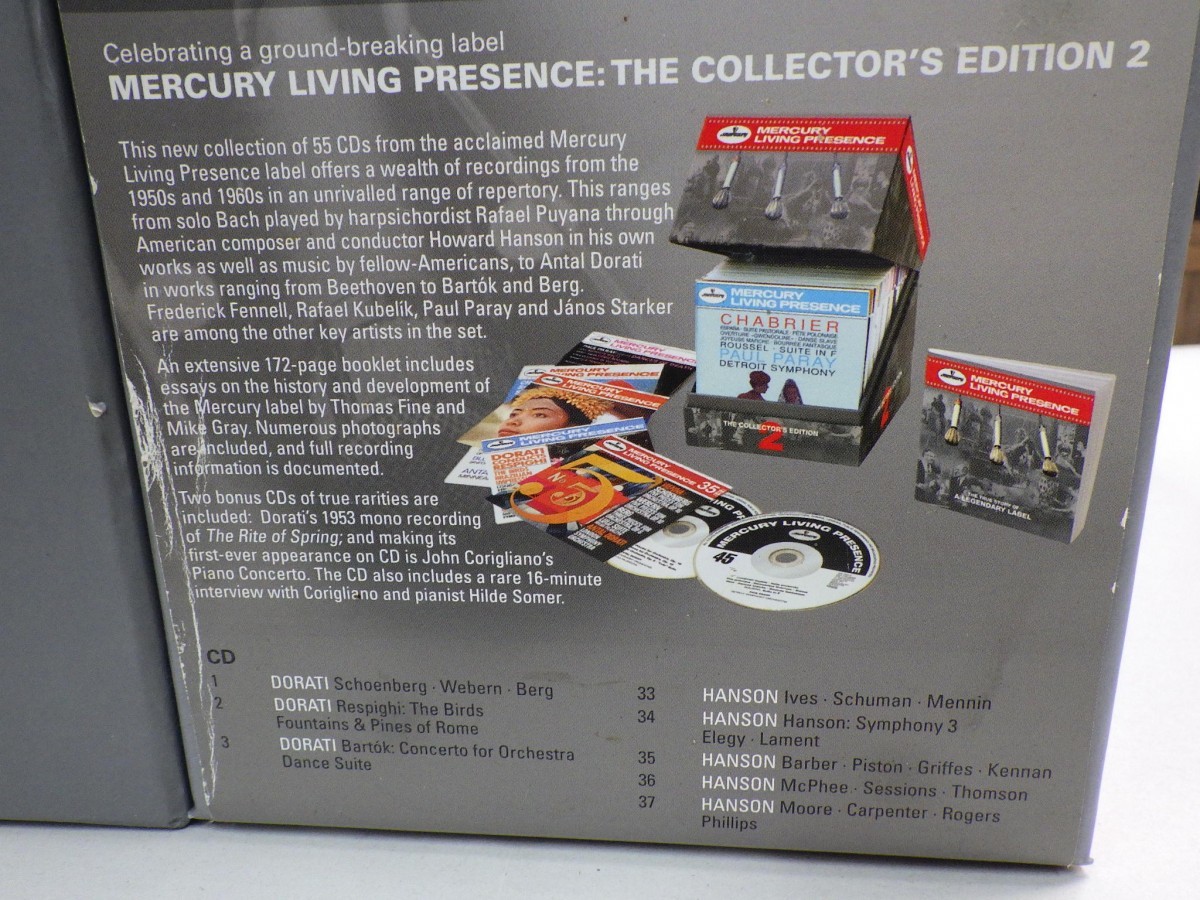 緑5｜★106CD-BOX(2BOX-SET) / UNIVERSAL GER / 限定盤★ V.A.「MERCURY LIVING PRESENCE THE COLLECTOR'S EDITION VOL.1〜2」Dorati_画像3