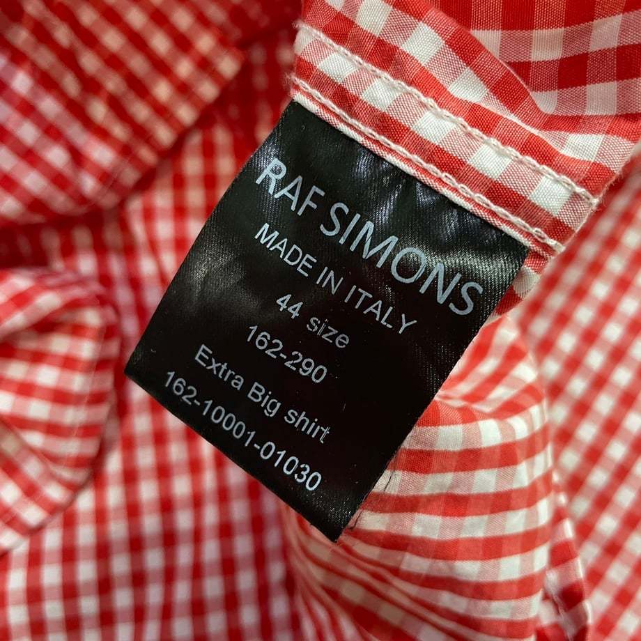 RAF SIMONS EXTRA BIG SHIRT ラフシモンズ オーバーサイズ ギンガム