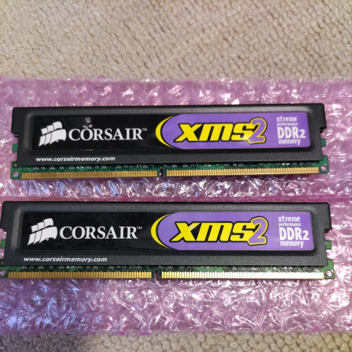 CORSAIR CM2X2048-6400C5D 1.8V ver3.1 5-5-5-18 DDR2 800MHZ 2048MB 2GB 2枚(計4GB) xms2 xtreme DDR2 デスクトップ用メモリの画像2