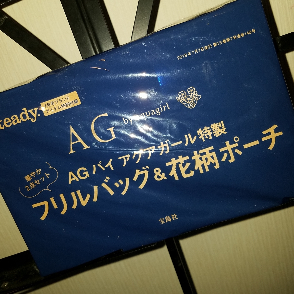 steady2018 year 7 month number /AGbai Aqua Girl / tote bag & pouch 