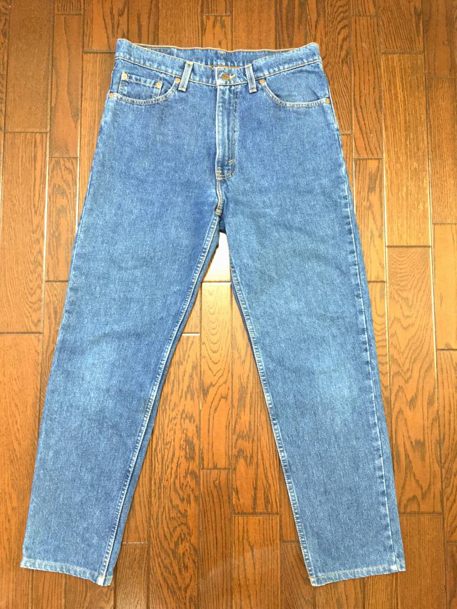 ＵＳＡ製 ９０ｓ ビンテージ リーバイス Ｌｅｖｉ’ｓ ６１６ ｗ３４ ブルー ジーンズ スリム ジッパーフライ デニム ジーパン アメリカ製_画像1