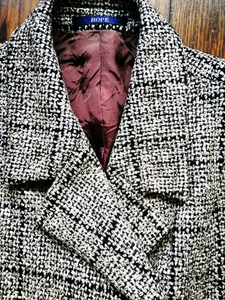 ロペ ROPE スカート ジャケット スーツ チェック 格子 9A_画像3