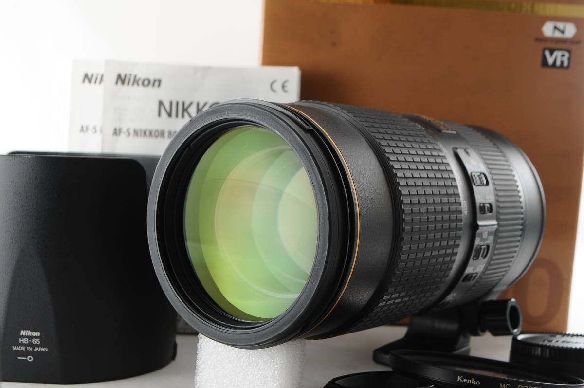 ★超美品★ Nikon ニコン AF-S NIKKOR 80-400mm F4.5-5.6G ED VR 元箱 付属品満載★清潔感溢れる綺麗な外観! カビ・クモリなし! 完動品!_画像1