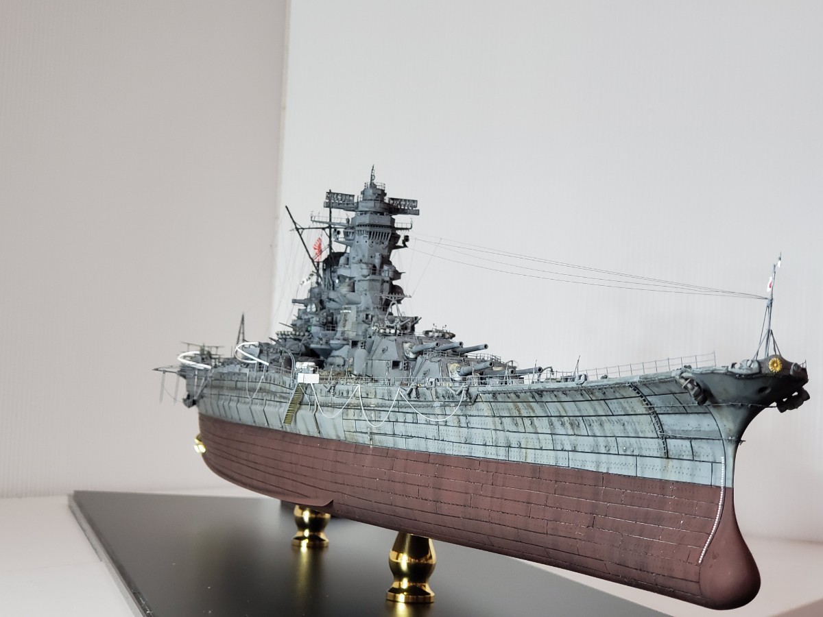 ◆完成品☆1/350日本海軍☆ 戦艦大和◆☆精密模型☆セミオーダーアクリメイトケース付き☆タミヤ大和PREMIUMキット☆保険加入_画像1